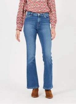 MAISON 123 Faded Jeans Eco-friendly 5-pocket Flared Jeans