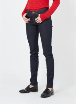 Blue Raw Slim-fit Jeans