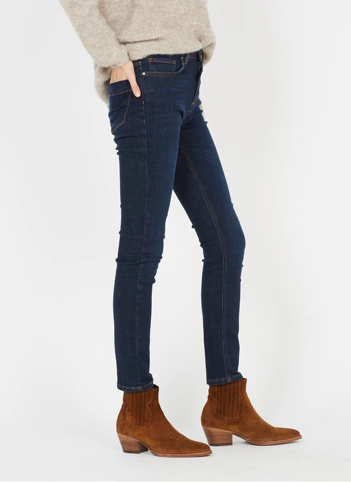 Raw Denim Organic Cotton-blend Slim-fit Jeans - Image 3