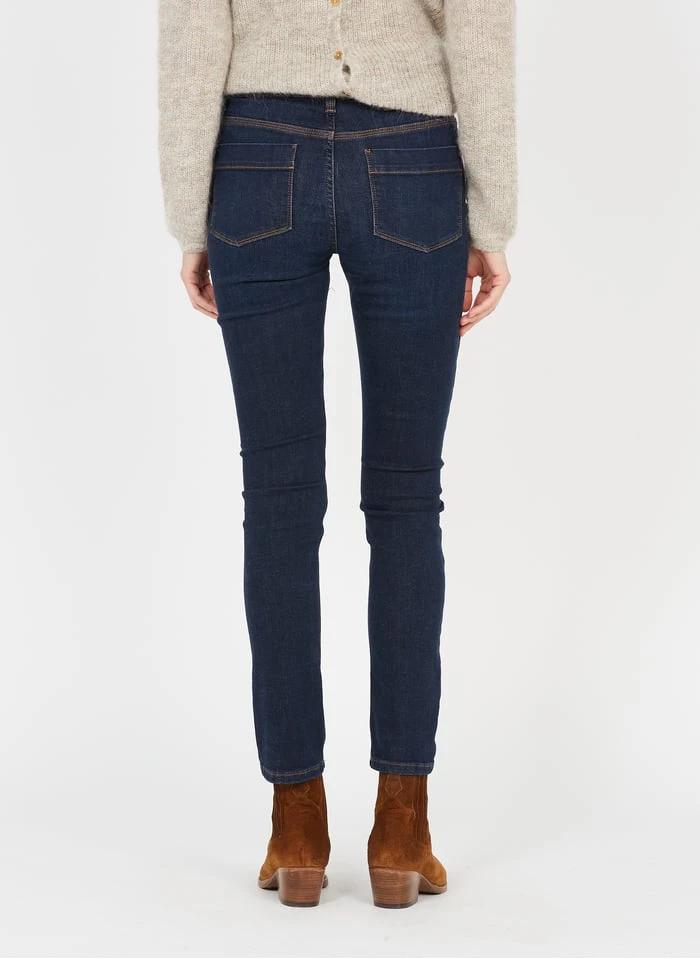 Raw Denim Organic Cotton-blend Slim-fit Jeans - Image 2