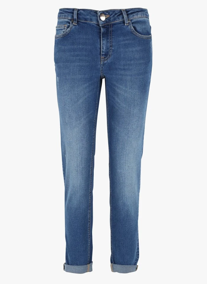 MAISON 123 PACHA - Faded Jeans Cotton-blend Straight-leg Jeans - Image 4