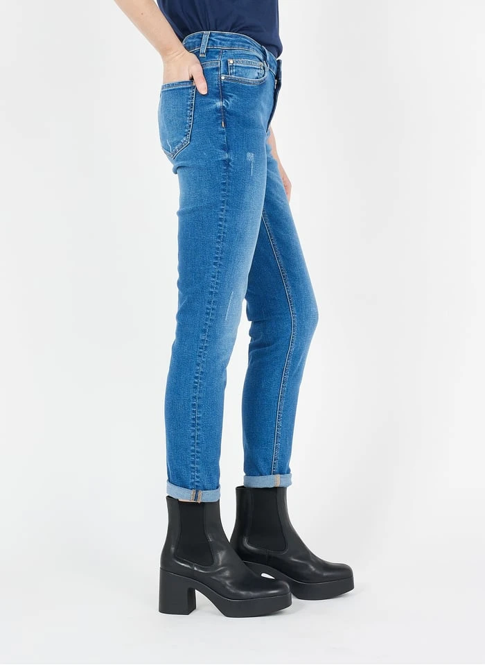 MAISON 123 PACHA - Faded Jeans Cotton-blend Straight-leg Jeans - Image 3