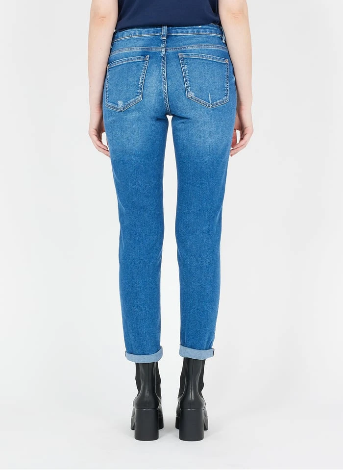 MAISON 123 PACHA - Faded Jeans Cotton-blend Straight-leg Jeans - Image 2