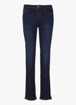 MORGAN Raw Denim Flared Cotton Jeans
