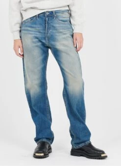 Please Faded Loose-fit Hemmed Jeans
