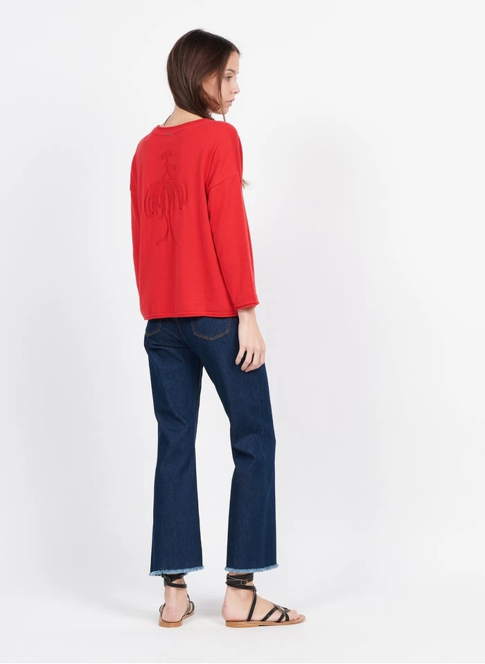 ONE STEP Blue Cotton-blend Straight-leg Jeans - Image 12