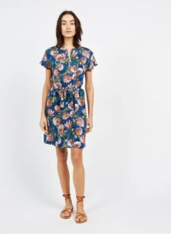 Blue Short Cotton Dress
