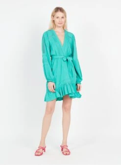 Suncoo CASSIECA - Blue Short Flowing Dress