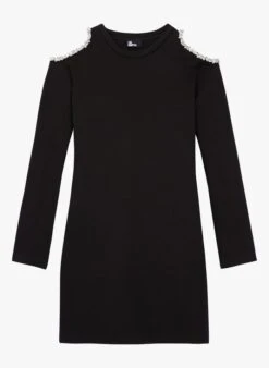 THE KOOPLES Black Short Cotton Dress