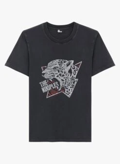 THE KOOPLES Grey Printed Cotton T-shirt