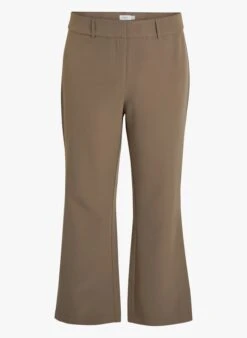 Brown Classic Wide-leg Pants