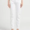 Reiko NINA - White Low-rise Cotton-blend Boyfriend Jeans