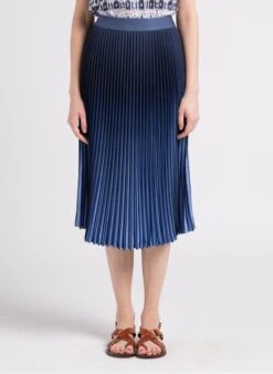 GERARD DAREL BACARY - Blue Pleated Midi Skirt