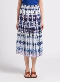 GERARD DAREL BADICE - Blue Flowing Midi Skirt