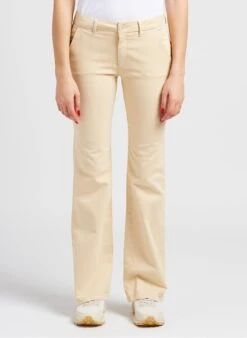Reiko SASHA - Beige Flared Cotton-blend Jeans