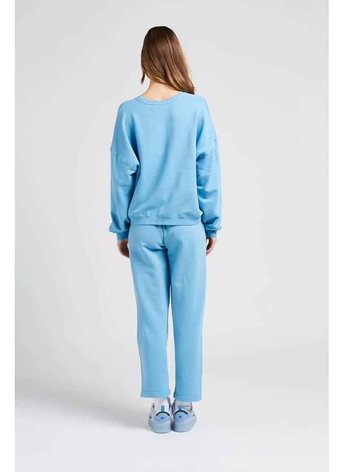 American Vintage HAPYLIFE - Blue Straight Cotton-blend Joggers - Image 5