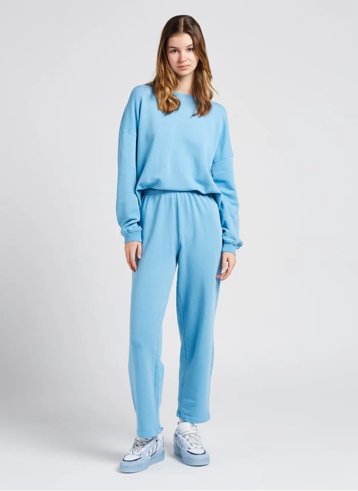 American Vintage HAPYLIFE - Blue Straight Cotton-blend Joggers - Image 4