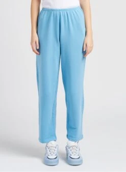 American Vintage HAPYLIFE - Blue Straight Cotton-blend Joggers