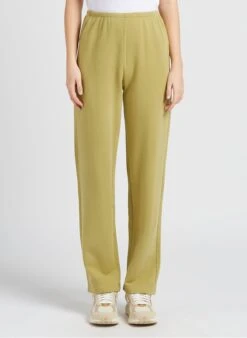 American Vintage HAPYLIFE - Green Straight Cotton-blend Joggers