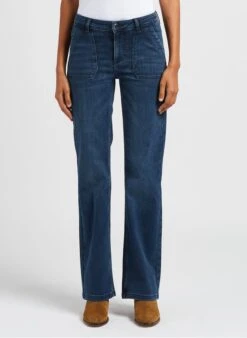 MAISON 123 SHANNY - Black High-rise Flared Jeans