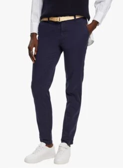 ESPRIT Blue Stretch Cotton Chinos