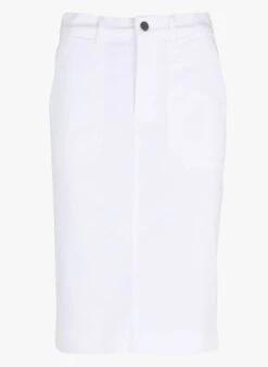 GERARD DAREL BERENGERE - White Cotton-blend Pencil Skirt