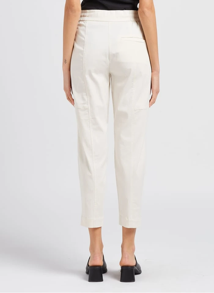 Marc O'Polo White Cotton-blend Carrot Pants - Image 2