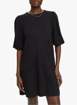 ESPRIT Black Short Viscose-blend Dress