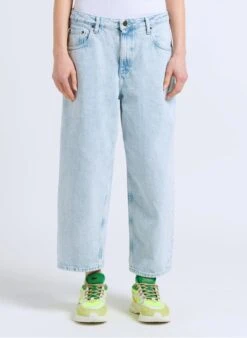 American Vintage JOYBIRD - Blue Cotton Denim Mom Jeans