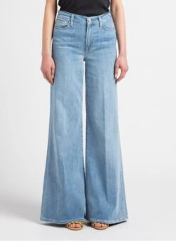 FRAME Faded Jeans Flared Cotton-blend Jeans