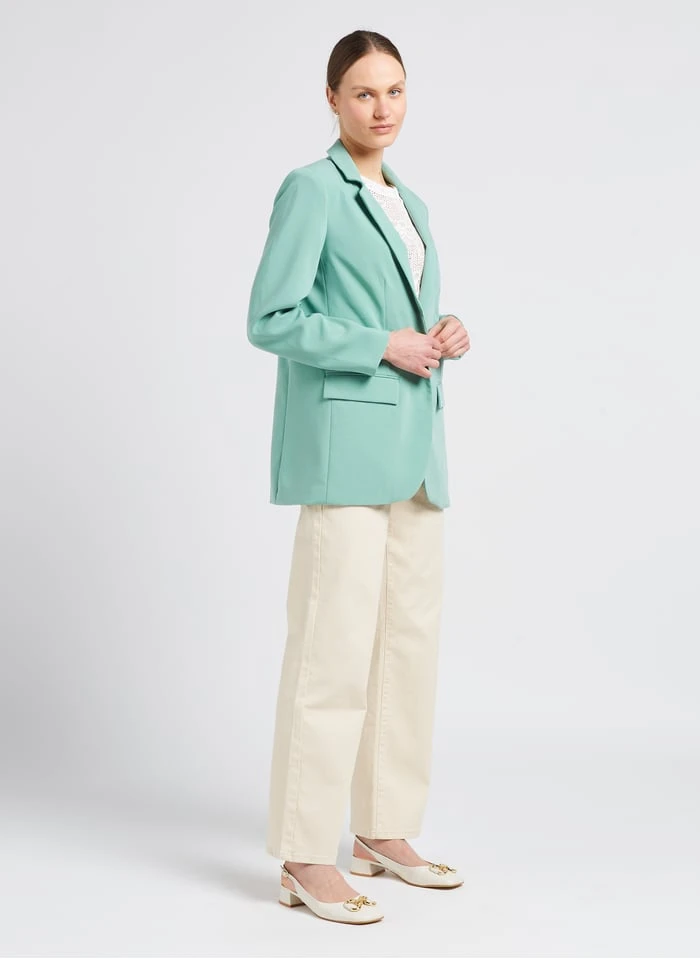 Bellerose VEAS - Beige Cotton-blend Crochet T-shirt With Round Neck - Image 4