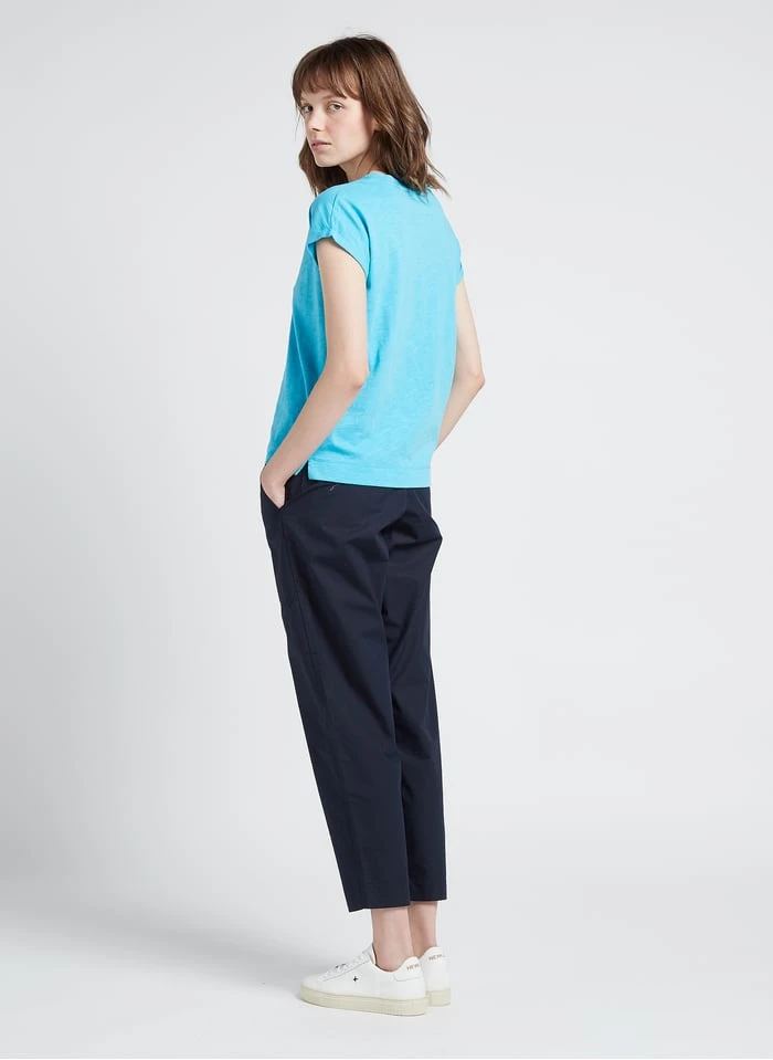 Marc O'Polo Blue Wide-leg Cotton-blend Pants - Image 13