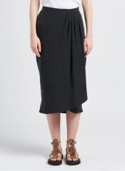 Sessun ADY - Black Long Wrap Skirt