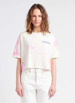 Maison Labiche ALESIA CLUB VACANCES - Multicolored Loose-fit Embroidered Round-neck Organic Cotton T-shirt