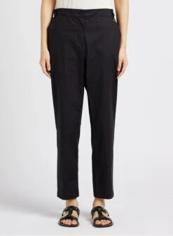 TWINSET Black Straight-leg Cotton Pants