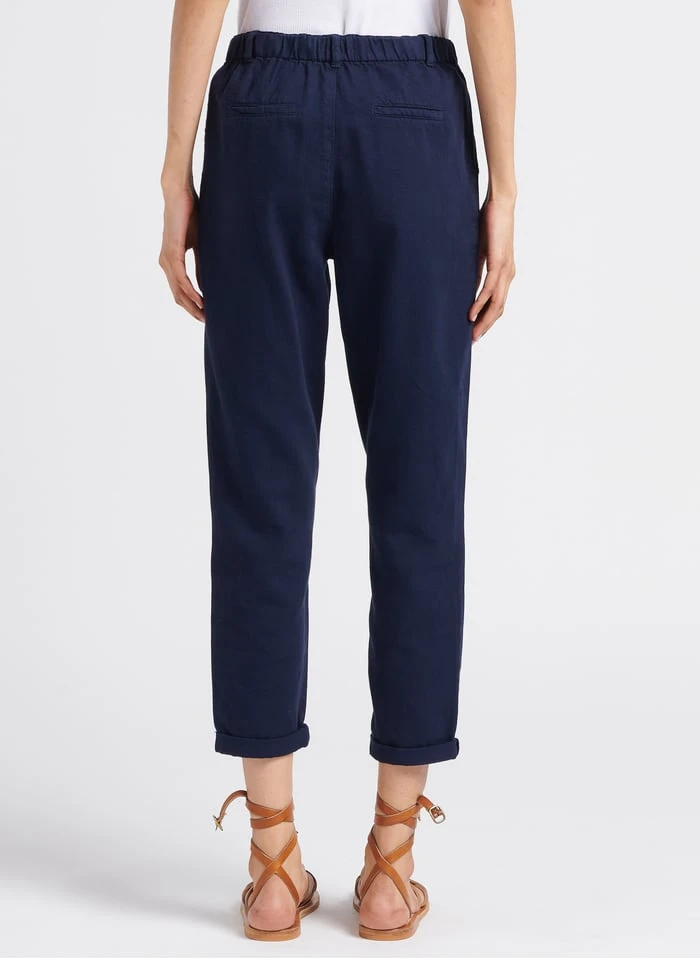 MAISON 123 SABIL - Blue 7/8 Cotton Chinos - Image 2