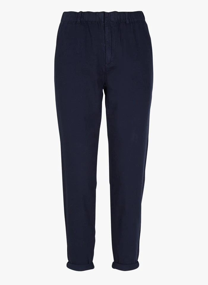 MAISON 123 SABIL - Blue 7/8 Cotton Chinos - Image 3