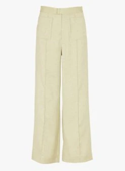 SEE U SOON Green High-rise Flared Pants