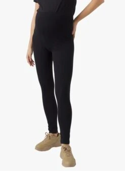 Mamalicious JULIENNE - Black Pack Of Two Cotton Maternity Leggings