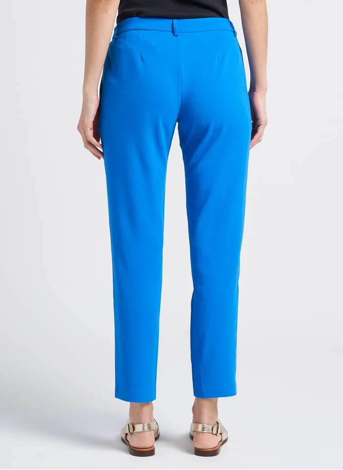 Ikks Blue Pleated Slim-fit Pants - Image 2