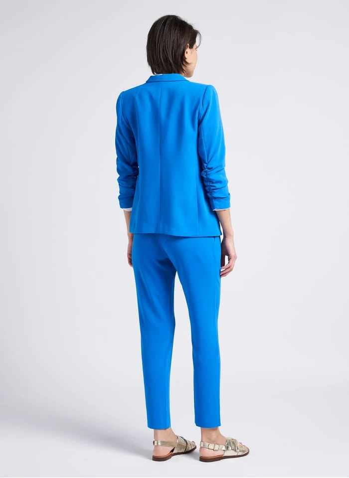 Ikks Blue Pleated Slim-fit Pants - Image 5