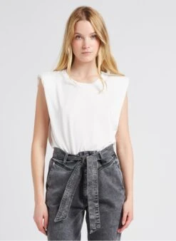 LA PETITE ETOILE CALIX - White Round-neck T-shirt