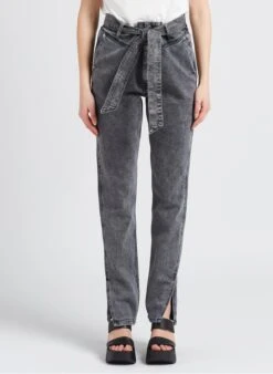 BERENICE BOGOTA - Grey Slim-fit High-waisted Jeans