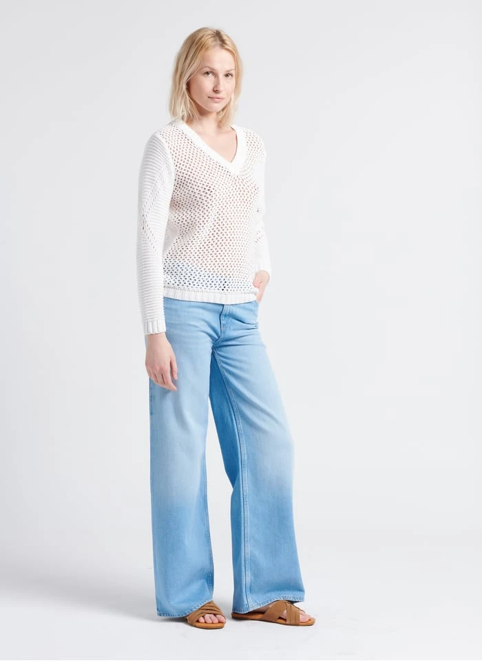 MAISON 123 SANDY - Faded Jeans High-rise Wide-leg Jeans - Image 7
