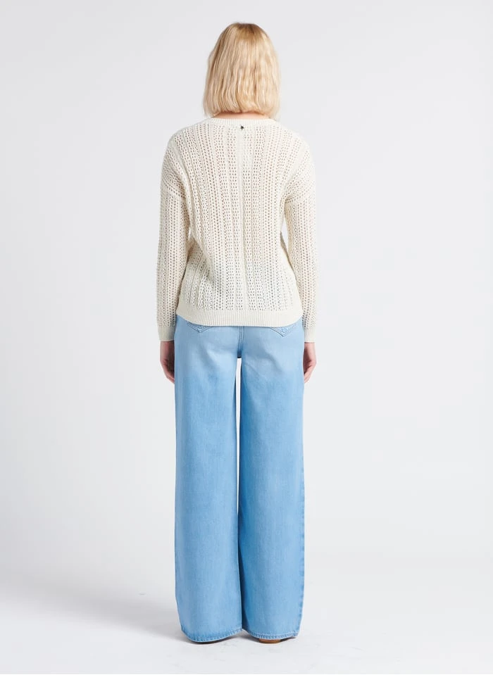 MAISON 123 SANDY - Faded Jeans High-rise Wide-leg Jeans - Image 12