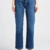 Reiko MILO - Blue High-rise Straight Cotton-blend Jeans