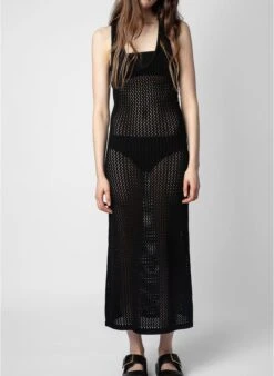 Zadig & Voltaire NABYS - Black Long Cotton Dress